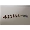 Image 2 : 14KT. YELLOW GOLD RUBY BRACELET.  BEZEL SET WITH A TOTAL OF 13