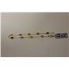 Image 2 : 14KT. YELLOW GOLD MULTI-COLOUR SAPPHIRE BRACELET.