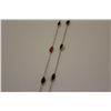 Image 2 : 10KT. WHITE & YELLOW GOLD RUBY NECKLACE.