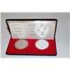 Image 1 : 1952-1977 FOUR GOVENORS GENERAL MEDALLION SET. 1 COIN .925 STERLING SILVER PROOF & 1 COIN