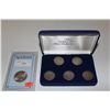 Image 1 : 1922 USA PEACE DOLLAR IN SLAB 26.73 GRAM OF .900 SILVER + SILVER WALKING LIBERTY HALF DOLLAR 5 COIN