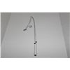 Image 1 : 10 KT. WHITE GOLD DIAMOND CHOKER LENGTH NECKLACE. FEATURES 3 ROUND BRILLIANT