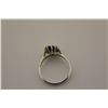 Image 2 : LADIES STERLING SILVER NATURAL BLUE SAPPHIRE DRESS RING.  CLASSIC SOLITAIRE