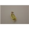 Image 2 : 14KT.YELOW GOLD NATURAL GOLDEN BERYL AND DIAMOND SET PENDANT.  CLASSIC