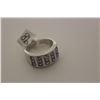 Image 1 : ONE LADIES STERLING SILVER NATURAL TANZANITE DRESS RING. ART DECO INSPIRED IN LINE DESIGN. AND IS