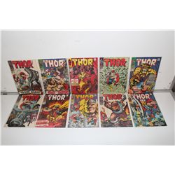 THOR #151 -160 (1968-69) 10 ISSUE SILVER AGE RUN.  SHARP MID TO HIGH MID GRADE AVG. CLEAN, GLOSSY,