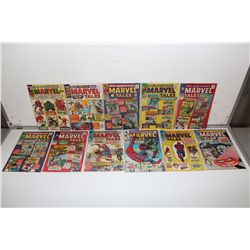 MARVEL TALES #1-4, 7-9, 11-12, 14 & 17 (1964-68)   11 OF THE 1ST  17 ISSUES, ALL SILVER AGE GIANTS.