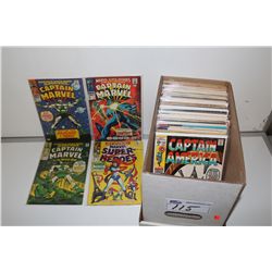 SILVER & BRONZE MIX  2/3 RD FULL SHORT BOX (1960'S - 70'S) MOSTLY MARVEL WITH SOME GOLD KEY.