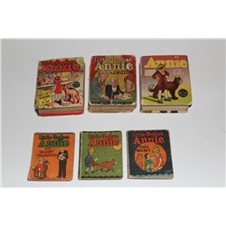 LITTLE ORPHAN ANNIE BIG LITTLE/WEE LITTLE BOOKS LOT OF 6 (1933-39) INCLUDES 3 WEE LITTLE & 3 BIG