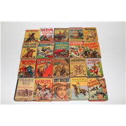 WESTERN BIG LITTLE BOOKS.  LOT OF 20 (1934-49) ROX ROLENS, TIM MCCOY, LEE BRADY, ETC.