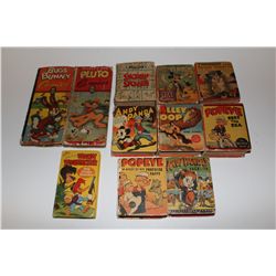 FUNNY CARTOON CHARACTER BIG LITTLE BOOK LOT OF 11 (1935-50)