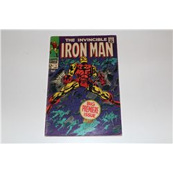IRON MAN #1 (1968) ORIGIN, BIG PREMIERE ISSUE! LOWER MID GRADE, COVER AND CF ATTACHED. FLAT, TIGHT