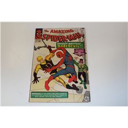 AMAZING SPIDER-MAN #16 (1964) 1ST DAREDEVIL X-OVER, LOWER MID TO MID GRADE, COVER AND CF ATTACHED.