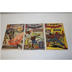AMAZING SPIDER-MAN #22, 24 & 25 (1964) 3 EARLY SPIDEYS, #25- 1ST MENTION OF MARY JANE. LOWER GRADE