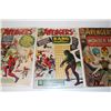 Image 3 : AVENGERS #6, 8 & 9 (1964) #9- 1ST APP & DEATH WONDER MAN. #6 & 9 LOW GRADE, COVER DETACHED. #8