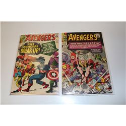 AVENGERS #10 & 12 (1964-65) HIGH MID GRADE COPIES. #10 MISSING PIN-UP, DOES NOT AFFECT STORY.