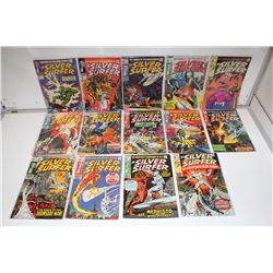 SILVER SURFER #2-10, 12-13, 15-16 & 18 (1968-70) NEAR COMPLETE SET, 14 ISSUES TOTAL. LOW TO LOWER