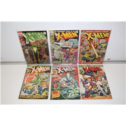 X-MEN #55-89 (1967-74) 6 ISSUE SILVER/BRONZE RUN (#55, 68, 75-76, 82 & 89) LOWER GRADE AVG,