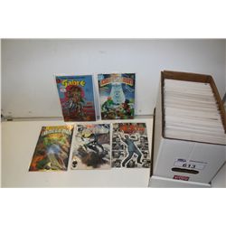 BRONZE TO COPPER MIXED RUNS & TITLES SHORT BOX (1980'S-90'S) WATER/HEAVILY DAMAGED BOOKS SHORT BOX.