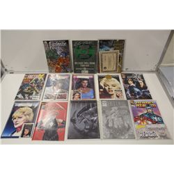 SIGNED, COA & LIMITED EDITION LOT (1990'S) 13 BOOKS TOTAL. 4 SIGNED FANTASTIC FOUR #1 (1996) JIM