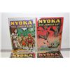 Image 2 : NYOKA THE JUNGLE GIRL VOL. 3, NO. 14 (1947) + VOL. 3 #16 (1948) + #34 (1948) + #24 (1948). LOWER