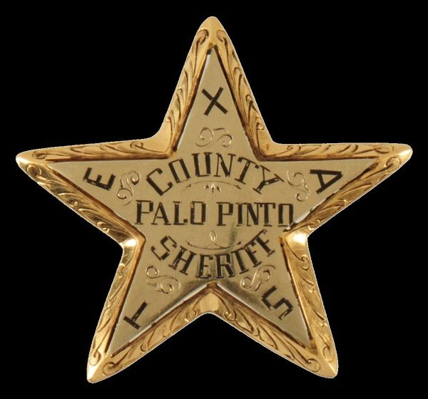 Palo Pinto County Texas Sheriff Gold Badge