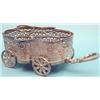 Image 1 : A plated cruet stand modelled as a four wheel wagon £60-80...
