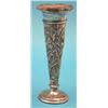 Image 1 : An Edwardian silver spill vase embossed with irises and grasses, 6.5ins., maker William Comyns, 1...