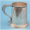 Image 1 : A George V silver pint mug with Presentation signature and inscription (11ozs) £100-150...