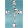 Image 1 : A George V silver epergne with 3 vases and loaded circular foot, Birmingham 1913, 15ins. £200-300...