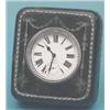 Image 1 : A silver and tortoiseshell pique travelling watch case and a large nickel plated pocket watch £70...