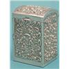 Image 1 : An Edwardian silver playing card box with dents and floral scroll decoration, 3ins. £200-300...