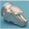 Image 1 : A modern silver pill box, formed as a Labrador's head, maker's Robert Garrard, 1971 £100-150...