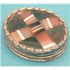 Image 1 : An Edwardian silver and Scottish hardstone pill box £150-200...