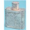 Image 1 : A late 19th century Dutch silver tea caddy, decorated with children playing in a garden, import m...