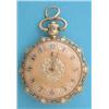 Image 1 : A George IV 18ct gold keywind pocket watch made for the Indian market with turquoise set, 4 colou...