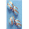 Image 1 : A pair of French gold and blue enamel oval cufflinks with figure-of-eight connections. £150-200...