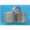 Image 1 : A 1970's Must de Cartier 18k gold band ring set with a single diamond £250-300...