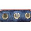 Image 1 : A cased set of 3 gilt metal and bloodstone horseshoe shaped studs £80-120...