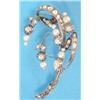 Image 1 : A late 19th century gold and silver rose cut diamond and pearl set brooch designed as a spray of...