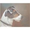 Image 1 : John Arnold Wheeler (1821-1903), oil on board, Fox Terrier, signed, 8ins x 10ins  £1200-1800...