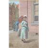 Image 1 : Pieter Haaxman (1854-1937) Dutch, watercolour, 'Promenade' c.1883, signed, Fine Art Society label...