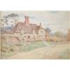 Image 1 : Thomas Nicholson Tyndale (1858-1936), pair of watercolours, English country houses with children...