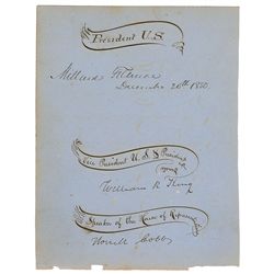 Millard Fillmore and Cabinet