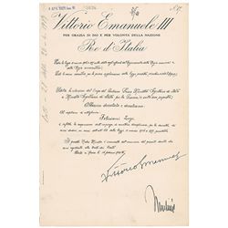 Benito Mussolini and Vittorio Emanuele III