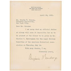 Supreme Court: Benjamin Cardozo