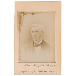 Oliver Wendell Holmes and John Greenleaf Whittier