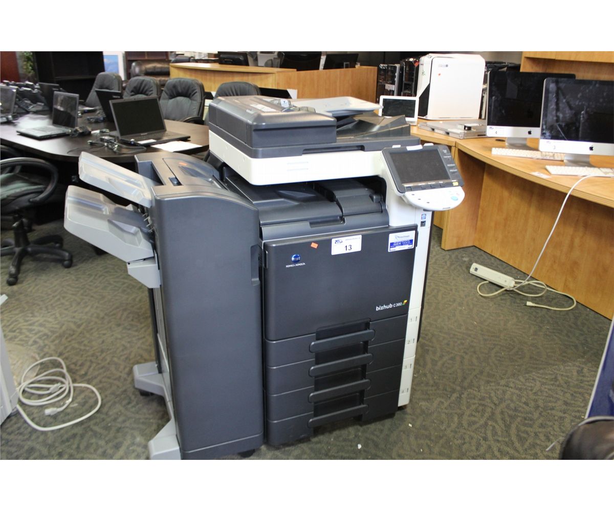 KONICA MINOLTA BIZHUB C360 DIGITAL COLOR MULTIFUNCTION COPY CENTER WITH ...