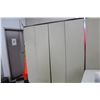 Image 2 : 6.5' TALL GREY DOUBLE DOOR STORAGE CABINET