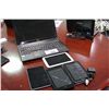 Image 1 : LOT OF 6 DAMAGED TABLETS AND NOTEBOOK COMPUTER, NO POWER SUPPLIES